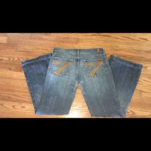 7 For All Mankind Dojo Flares Size 29